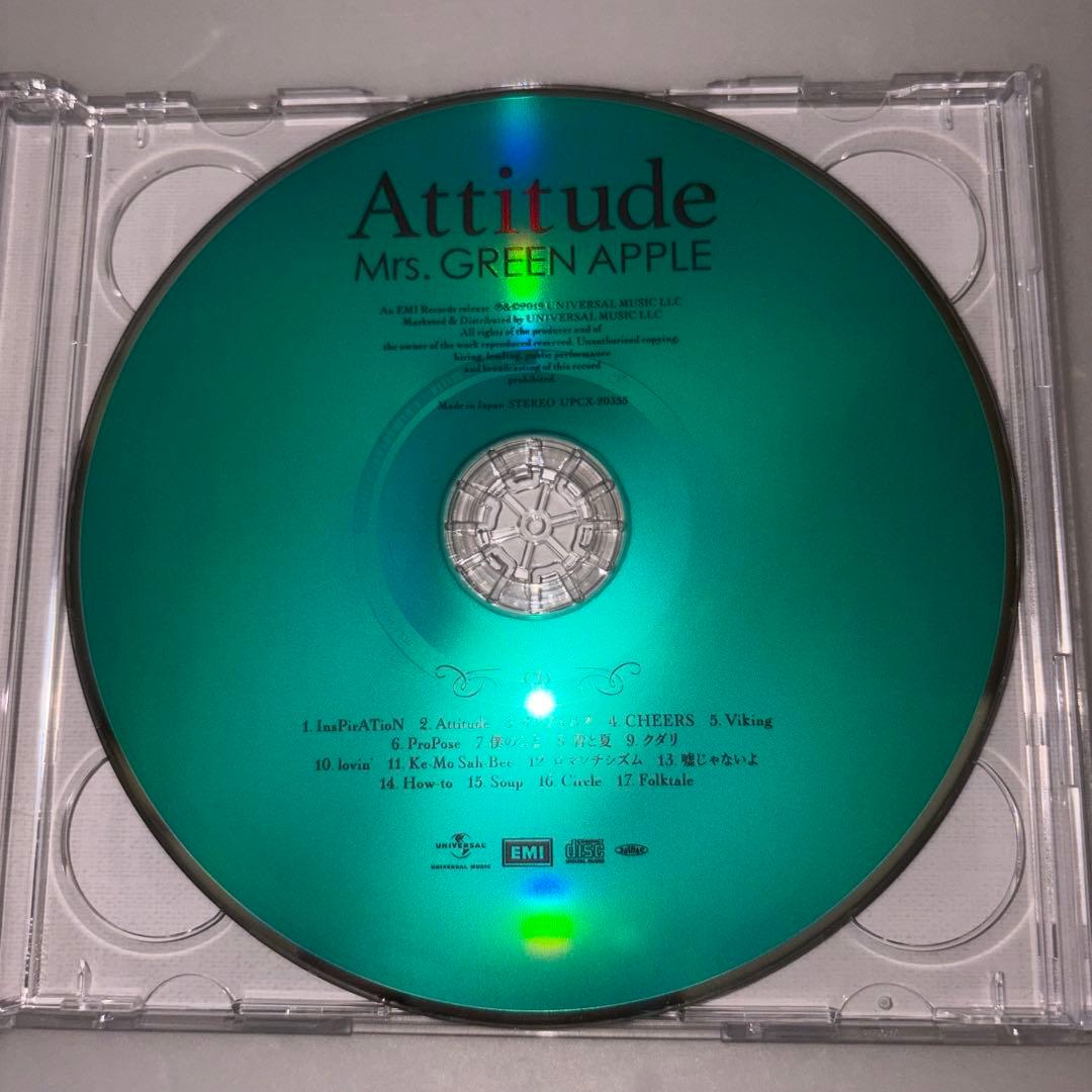 Mrs. GREEN APPLE Attitude 初回限定盤　おまけつき