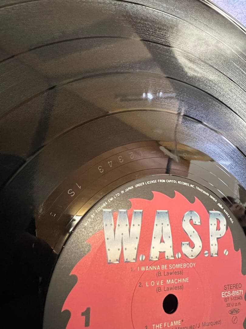 1984年 帯付き美盤 W.A.S.P.『魔人伝』LP 洋楽レコード　デビュー