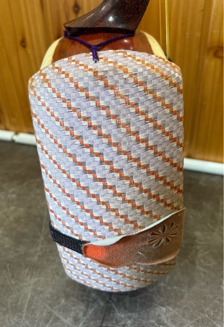 【三味線】 本体 木製 伝統和楽器 皮破れあり 収納袋付き