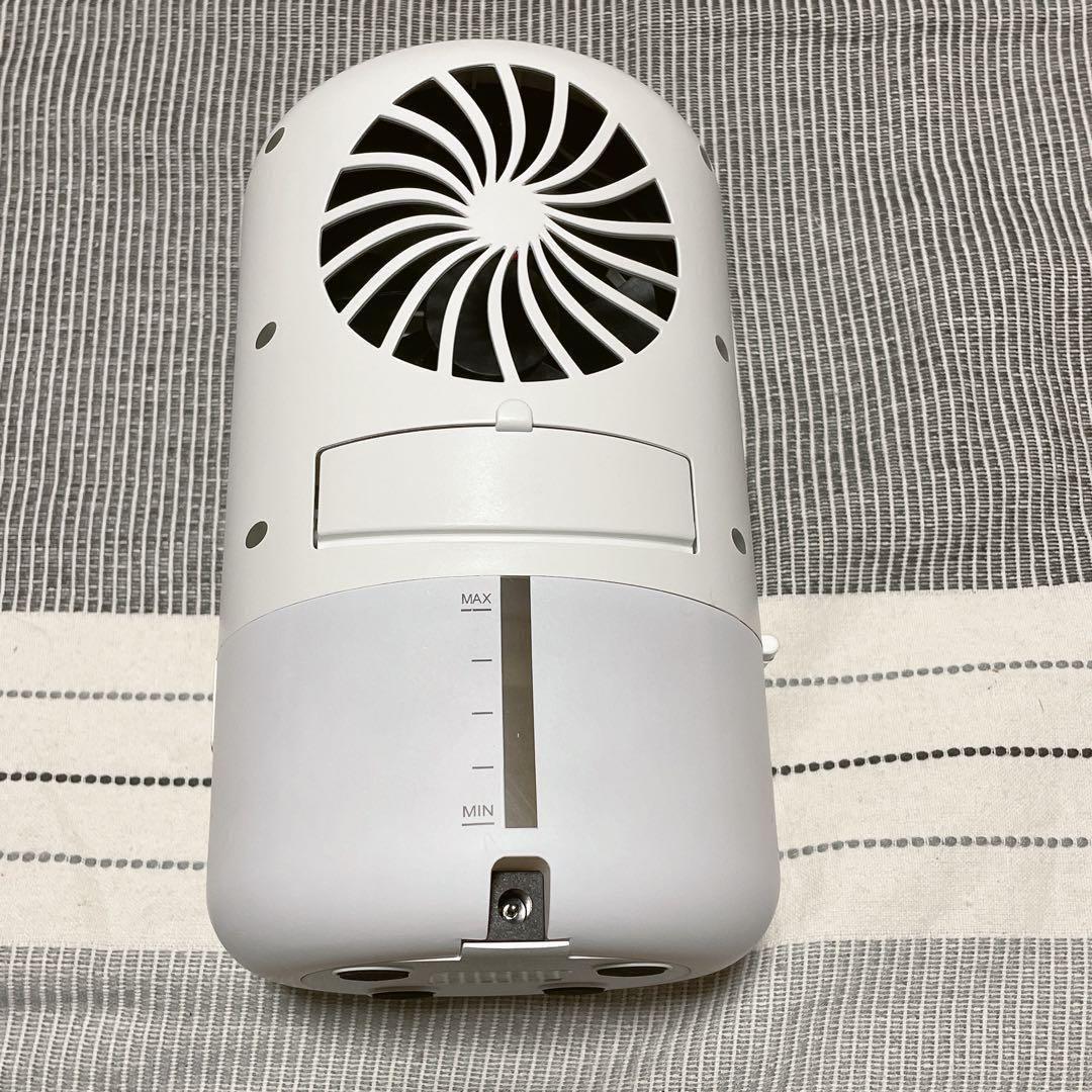 ミニ 冷風機 卓上水冷ファン 卓上 省スペース 加湿器 ホワイト 白