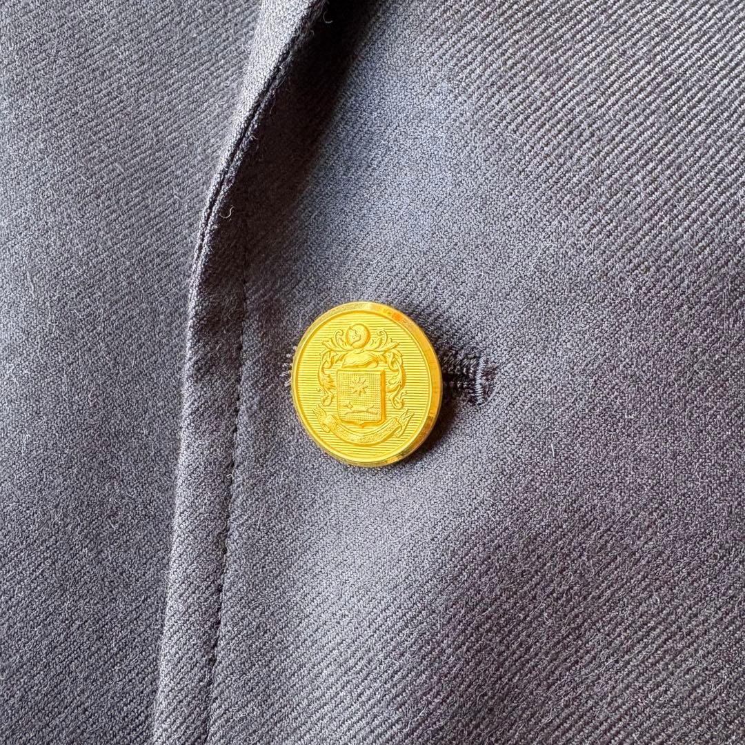 J.PRESS DORMEUIL社生地 金ボタン テーラードジャケット 紺ブレ