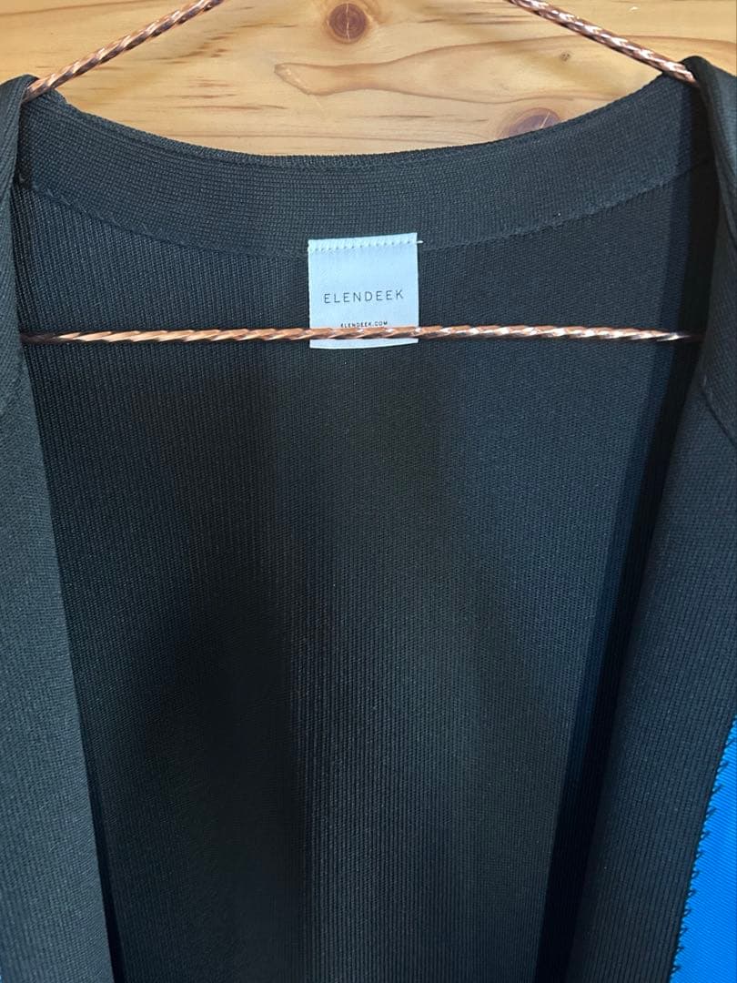 極美品　ブラックカーディガン スウェット素材