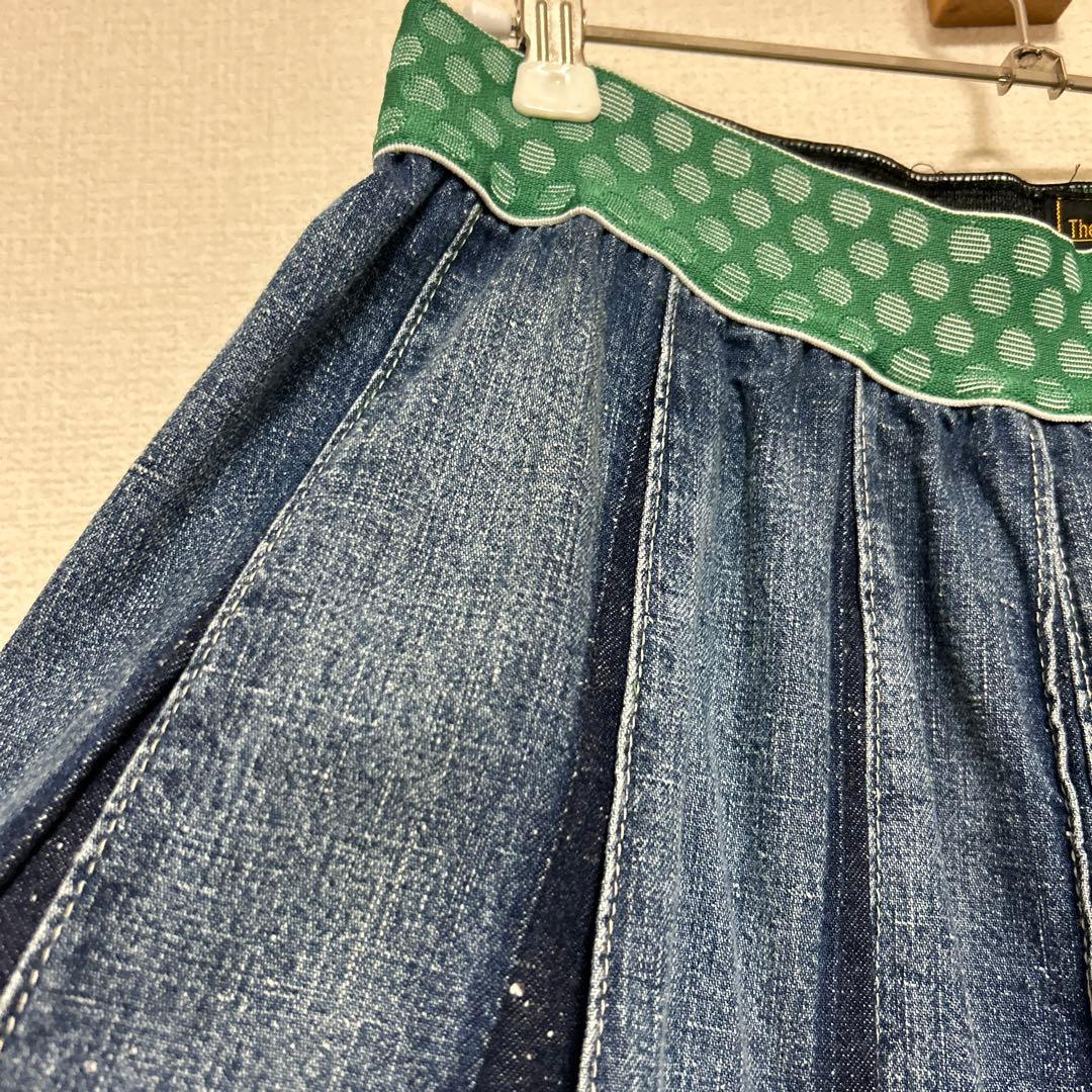 ペペロンチーノ go to holleywood プリーツデニムスカート