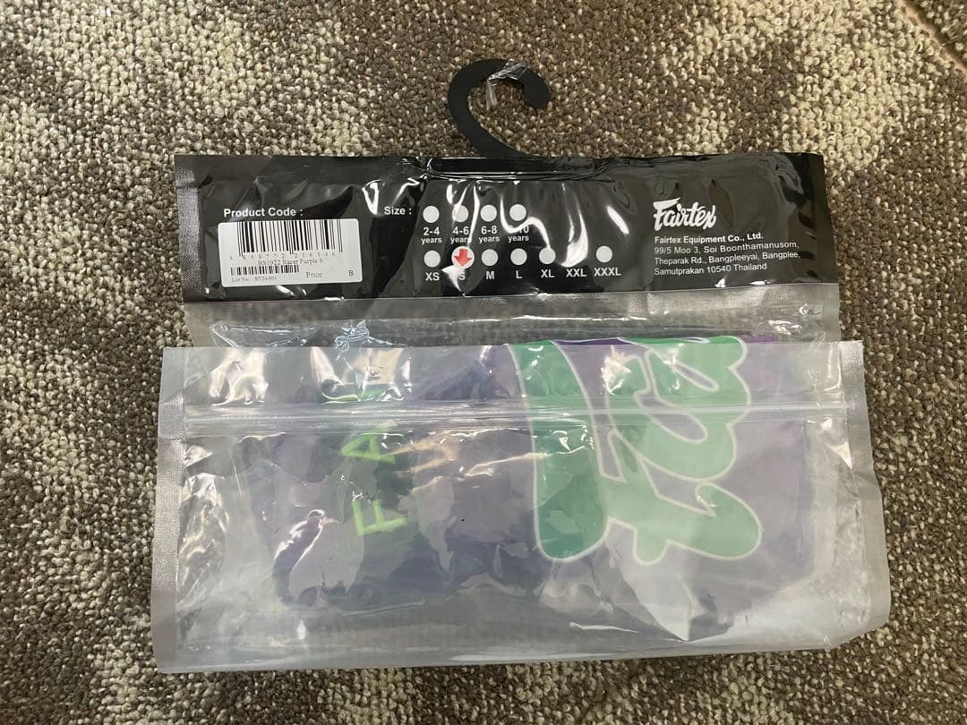 【未使用品】Fairtex ムエタイショーツ 紫/緑