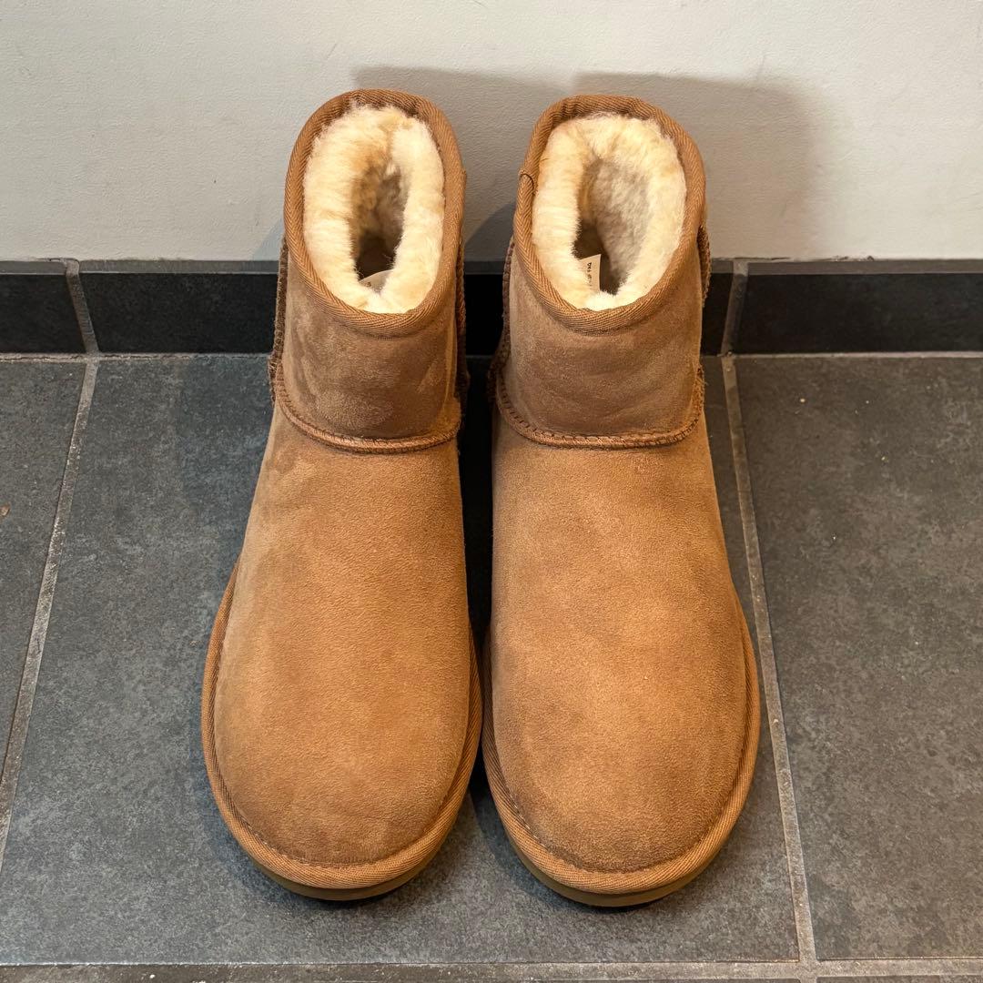 【新品】UGGアグクラシックミニⅡ/UK625cmチェスナット
