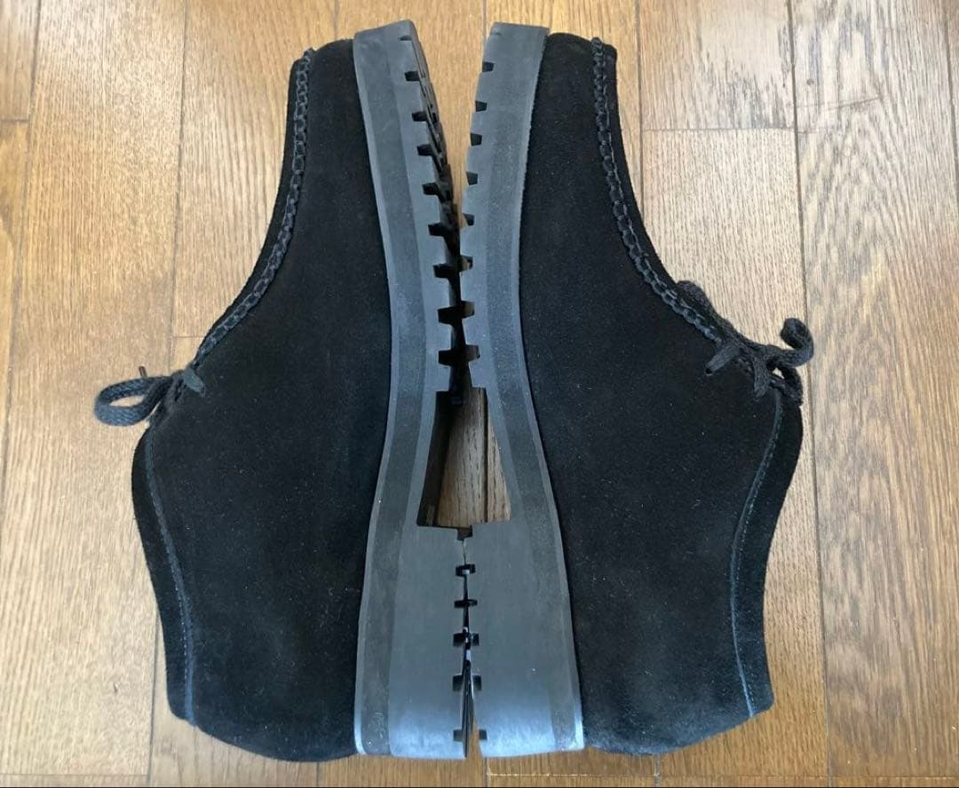 【shiun】BLACK SUEDE MOCCASIN