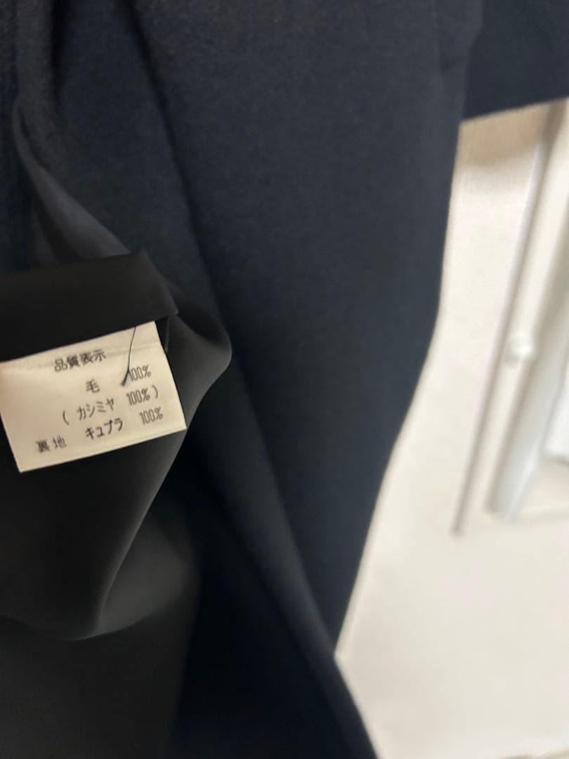 Solienne カシミヤ100%ブラック ロングコート日本製