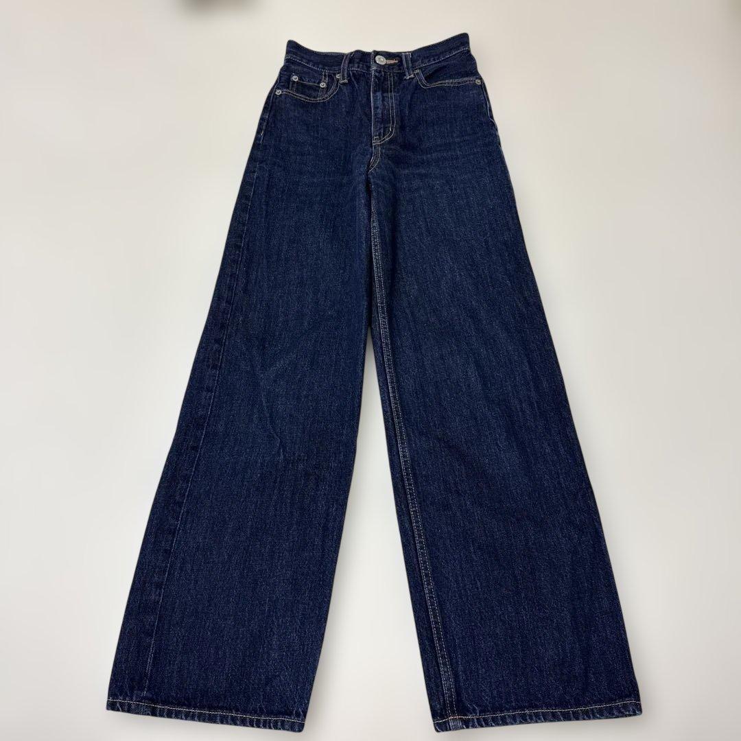 パンツ MOUSSY HW 90S STRAIGHT 24