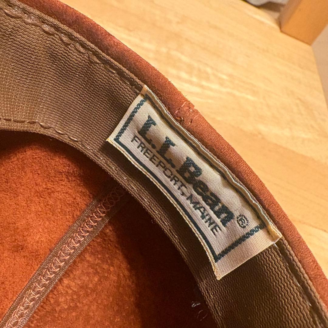 80s LL BEAN suede cap Msize USA製 エルエルビーン