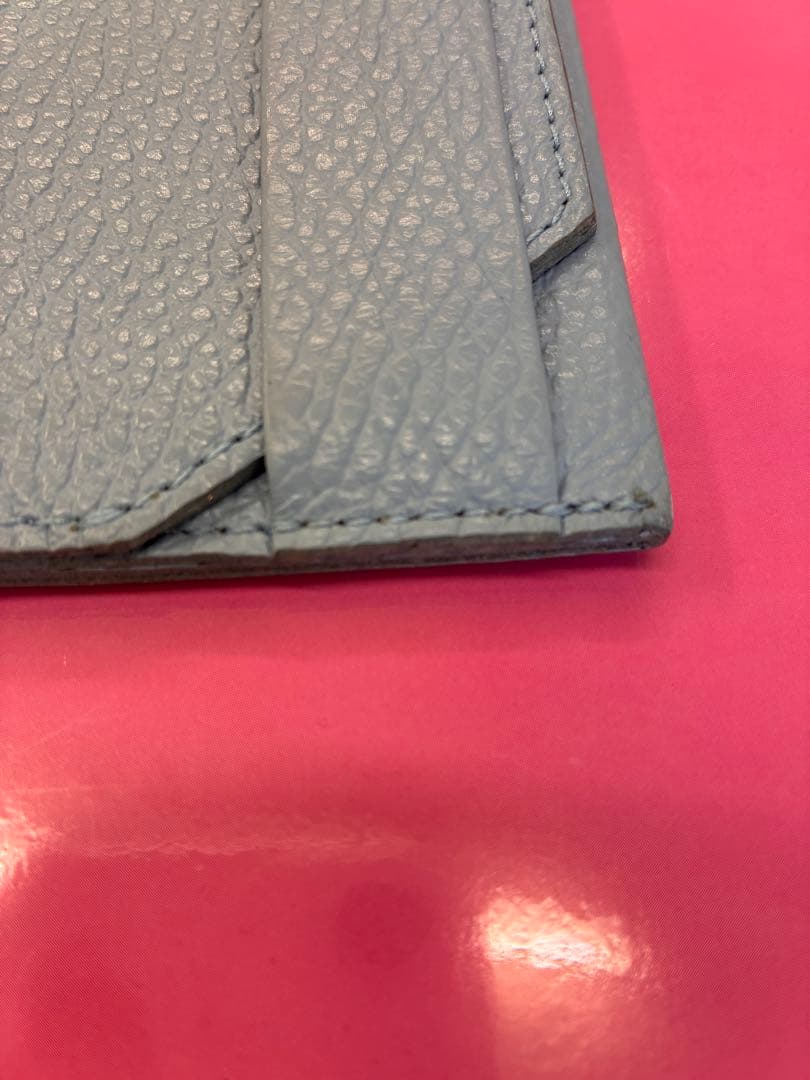 chi.wata small wallet シボ革