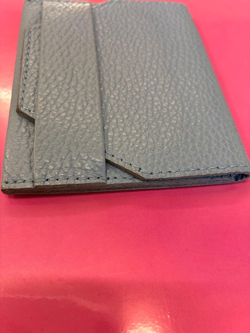 chi.wata small wallet シボ革