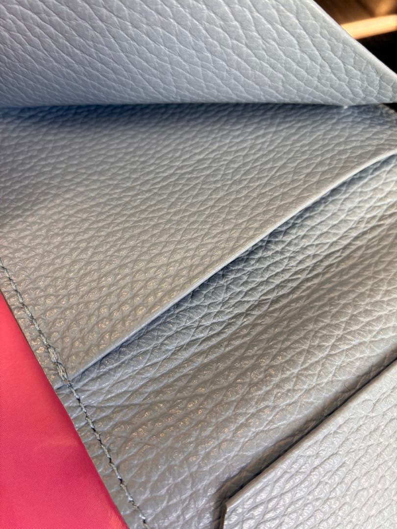chi.wata small wallet シボ革
