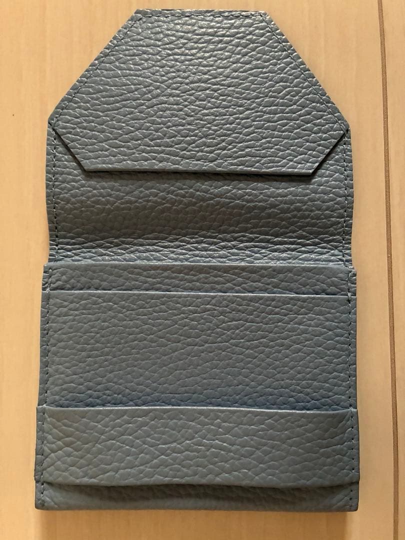 chi.wata small wallet シボ革