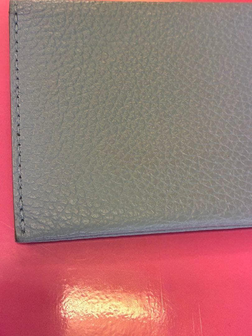 chi.wata small wallet シボ革
