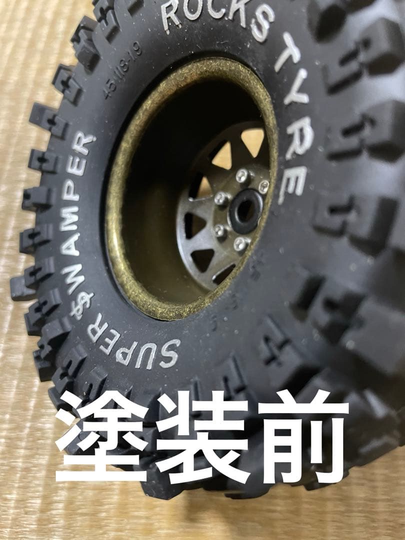アキシャル　トラクサスREDSPIDER 1/10タイヤ 1.9インチホイール