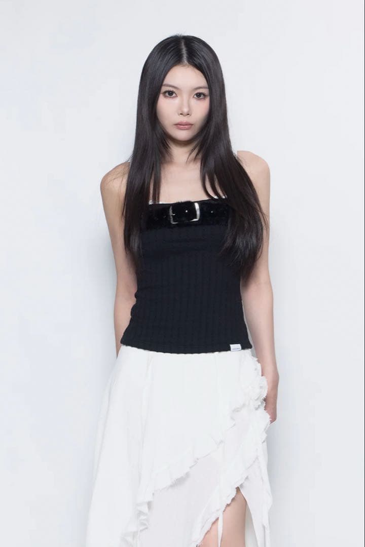 トップス theredthread S bold belt tops