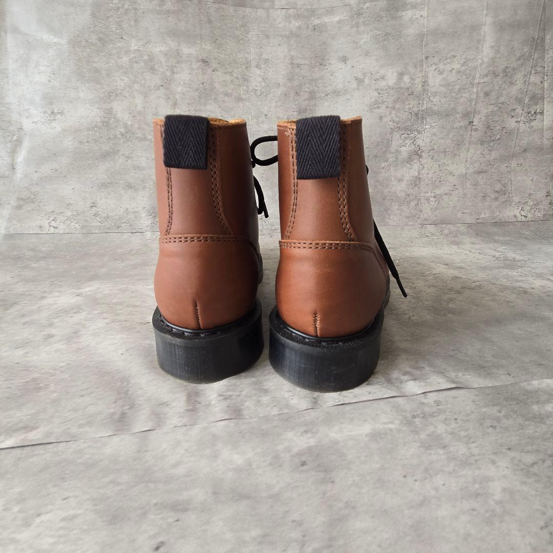 希少色 美品 MHL×SOLOVAIR 牛革 レザー 6ホール size5
