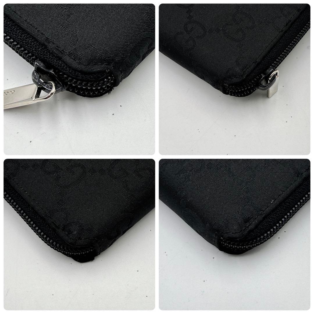 vovo GUCCI 二つ折り財布 GGキャンバス レザー ラウンド