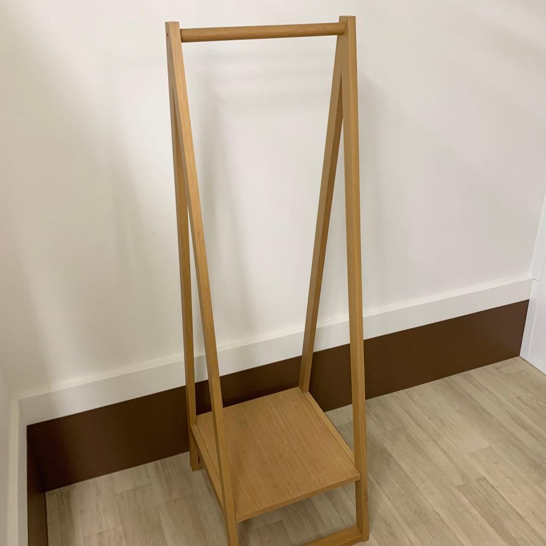 MUJI 無印良品 木製コートハンガー オーク材 ハンガーラック