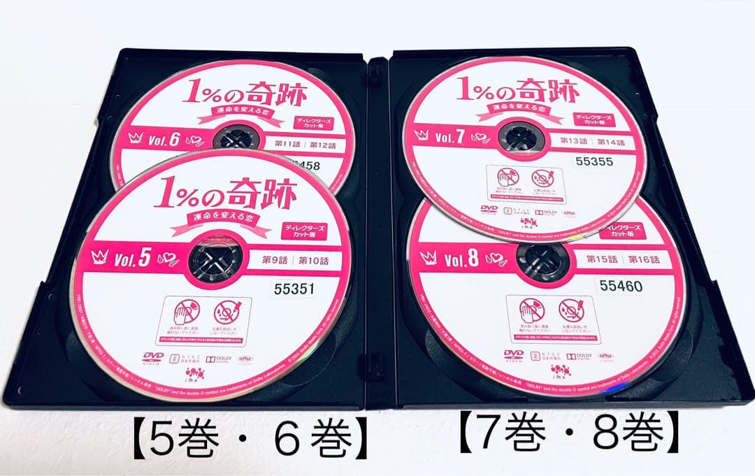 １%の奇跡　運命を変える恋　ディレクターズカット版　【全８巻】　レンタル版DVD