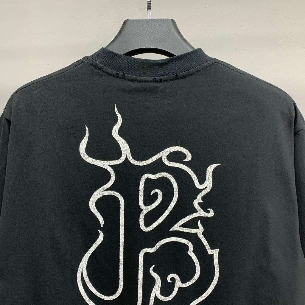 BALENCIAGA レターロゴ ブラック 半袖Tシャツ