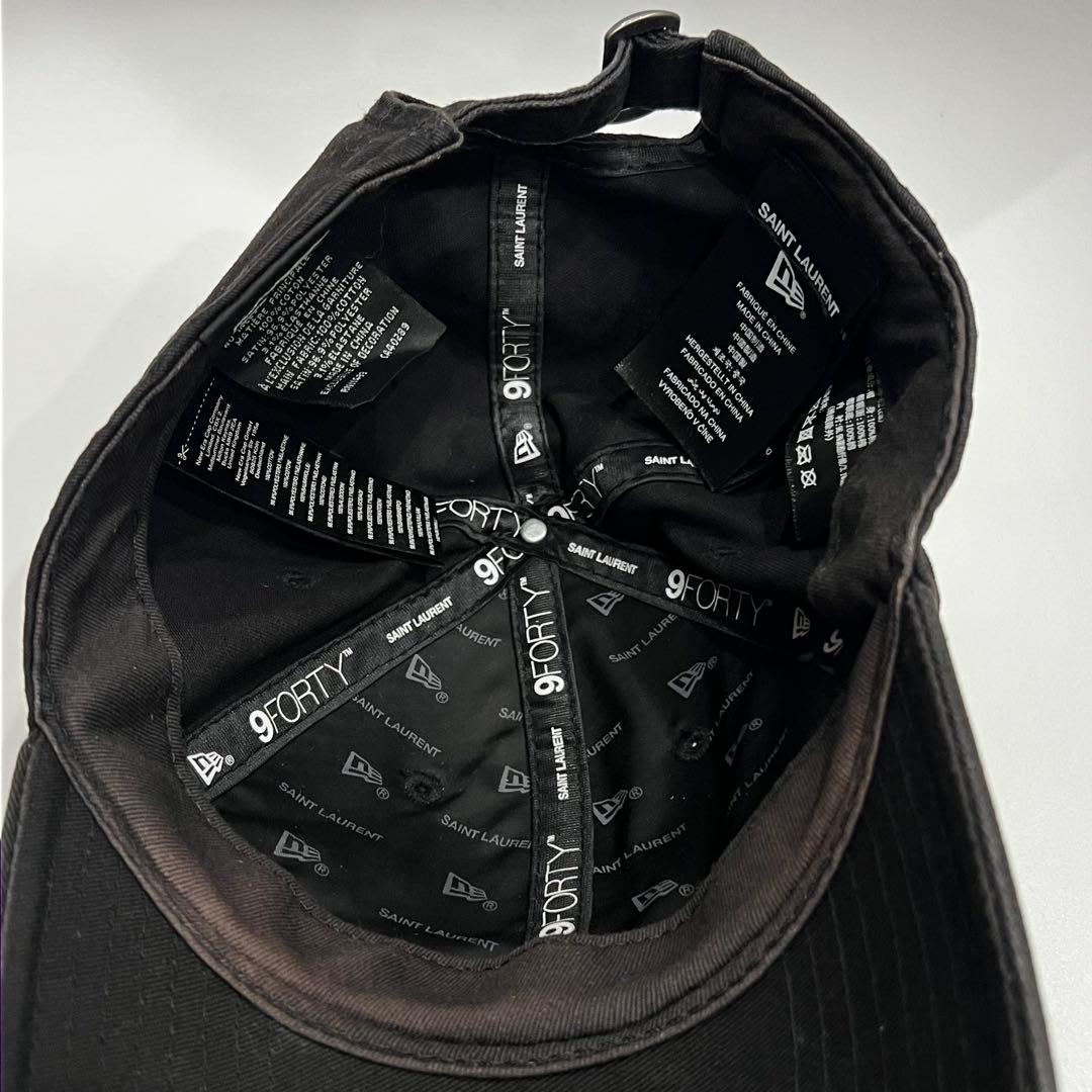 SAINT LAURENT PARIS ×NEW ERA YSL ロゴ　キャップ