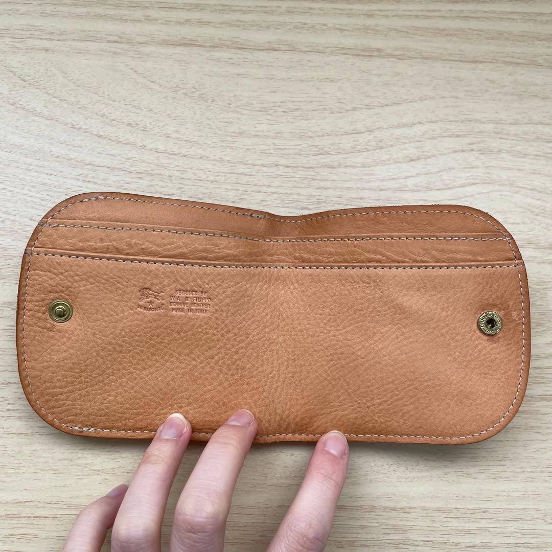 IL BISONTE イルビゾンテ 馬蹄型 二つ折り財布 ヌメ