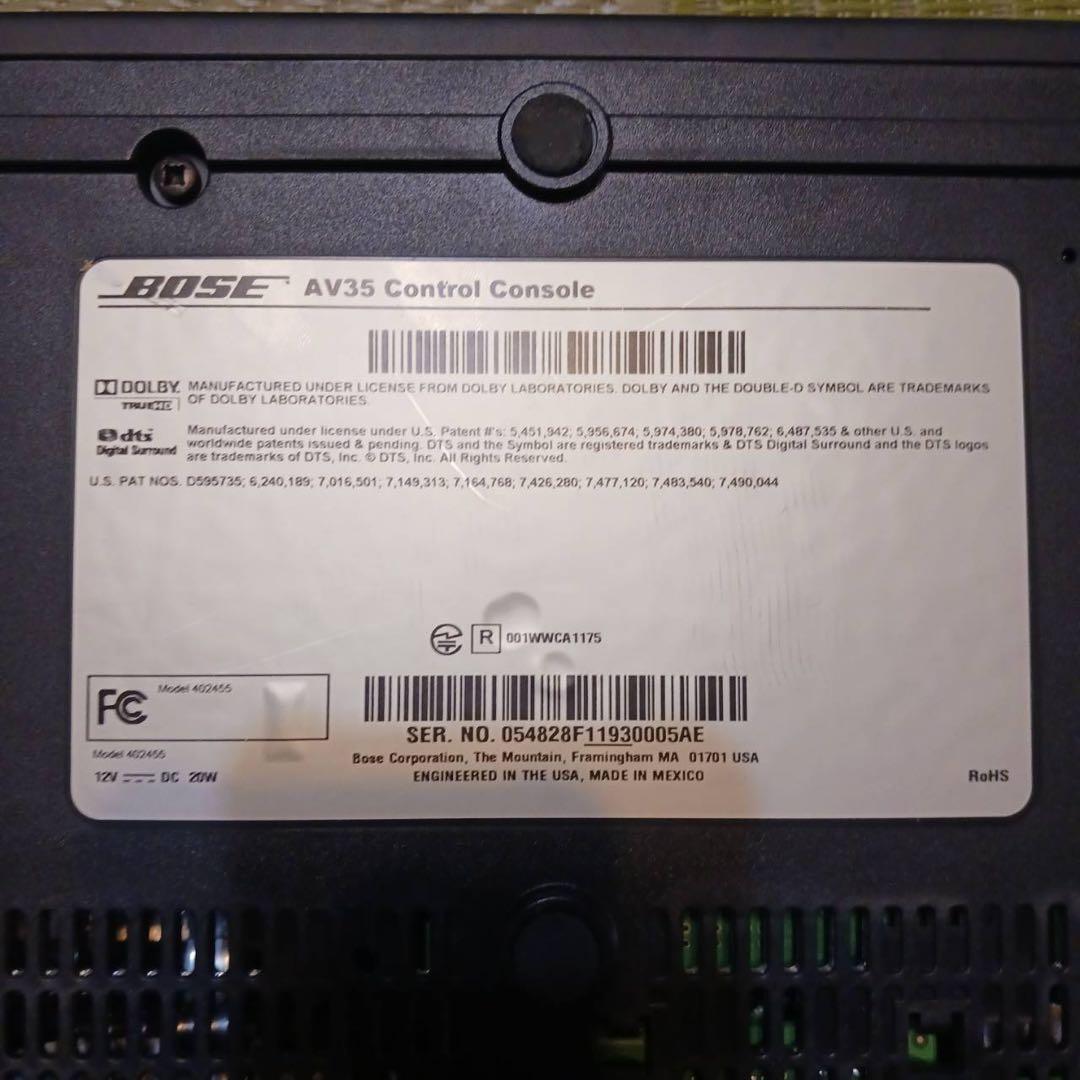 BOSE AV35 コントロールコンソール Lifestyle 135用