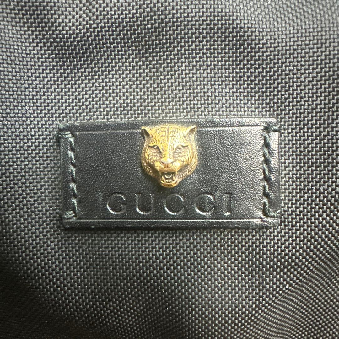 GUCCI テクノキャンバス　ダッフルバック　ボストンバック　シェリーライン　黒