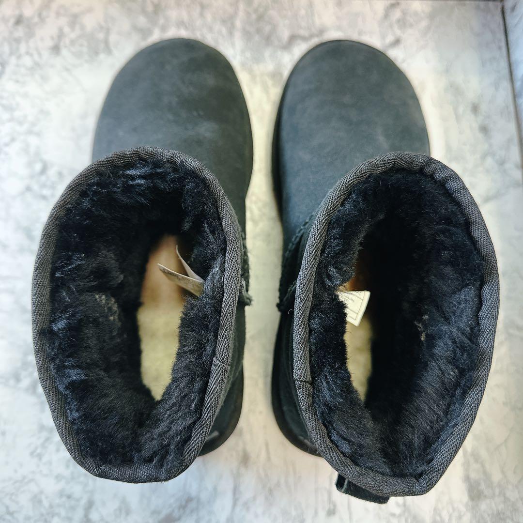 UGG Classic Mini II ムートンブーツ 25cm 黒 スエード