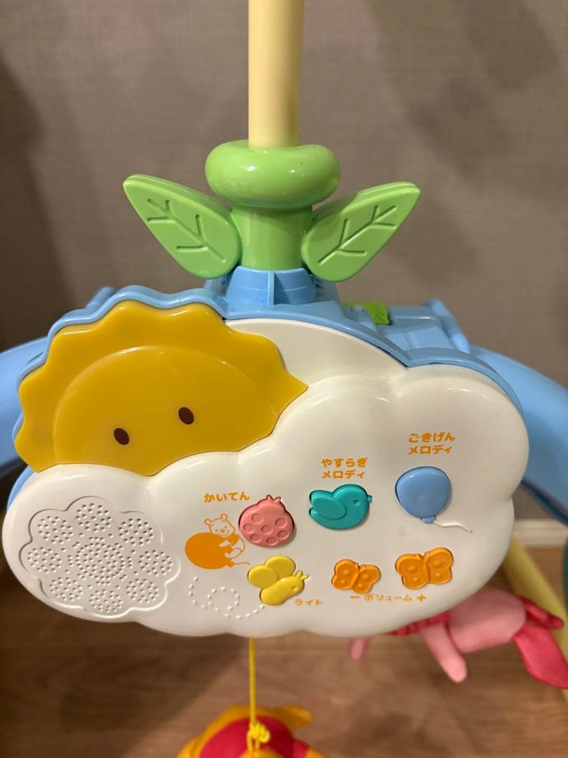 [美品]くまのプーさん えらべる回転 6WAYジムにへんしんメリー プーメリー