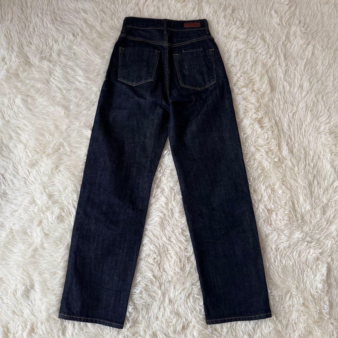 美品✨ヤヌーク ボーイズストレート LEAレア デニム ワンウォッシュ 23