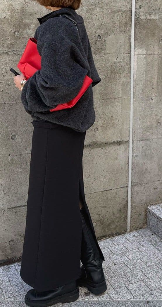 新品　YENN イエン　ADJUST SLIT SKIRT ブラック 38