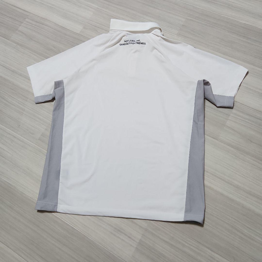 ☆RUFFLOG☆ゴルフTC S/S POLOドローコード L ホワイト×グレー