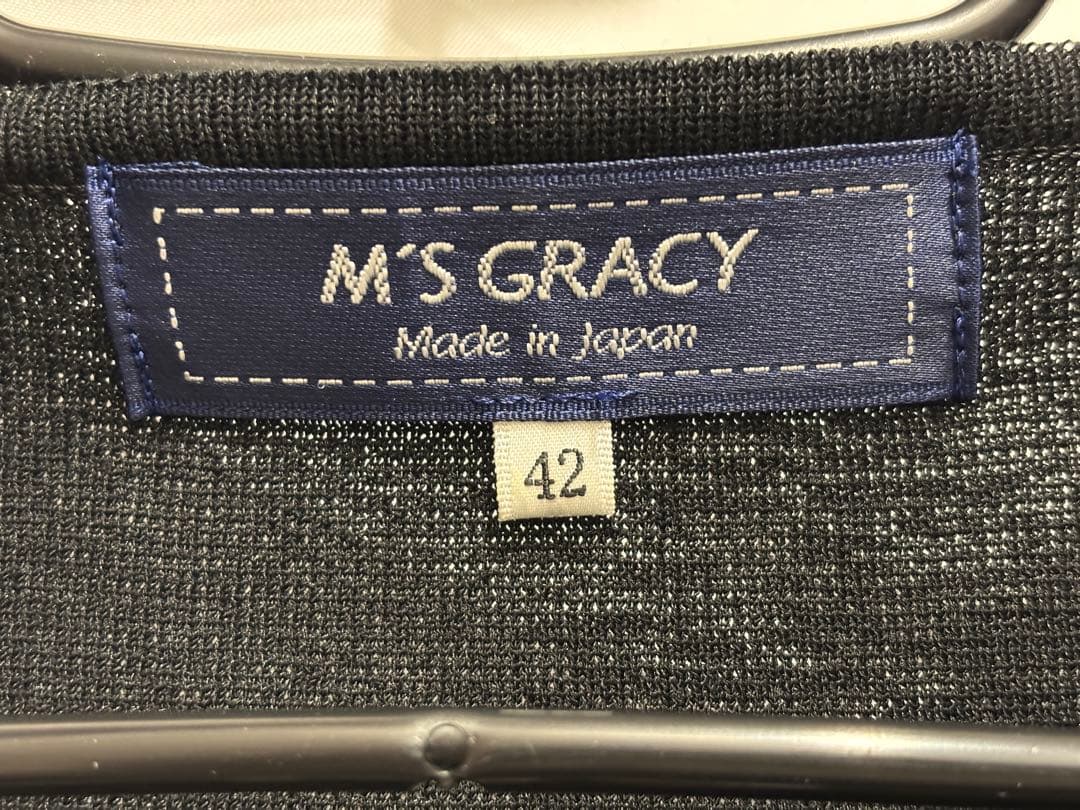 M'S GRACY エムズグレイシー 318305 サイズ42 カーディガン 黒