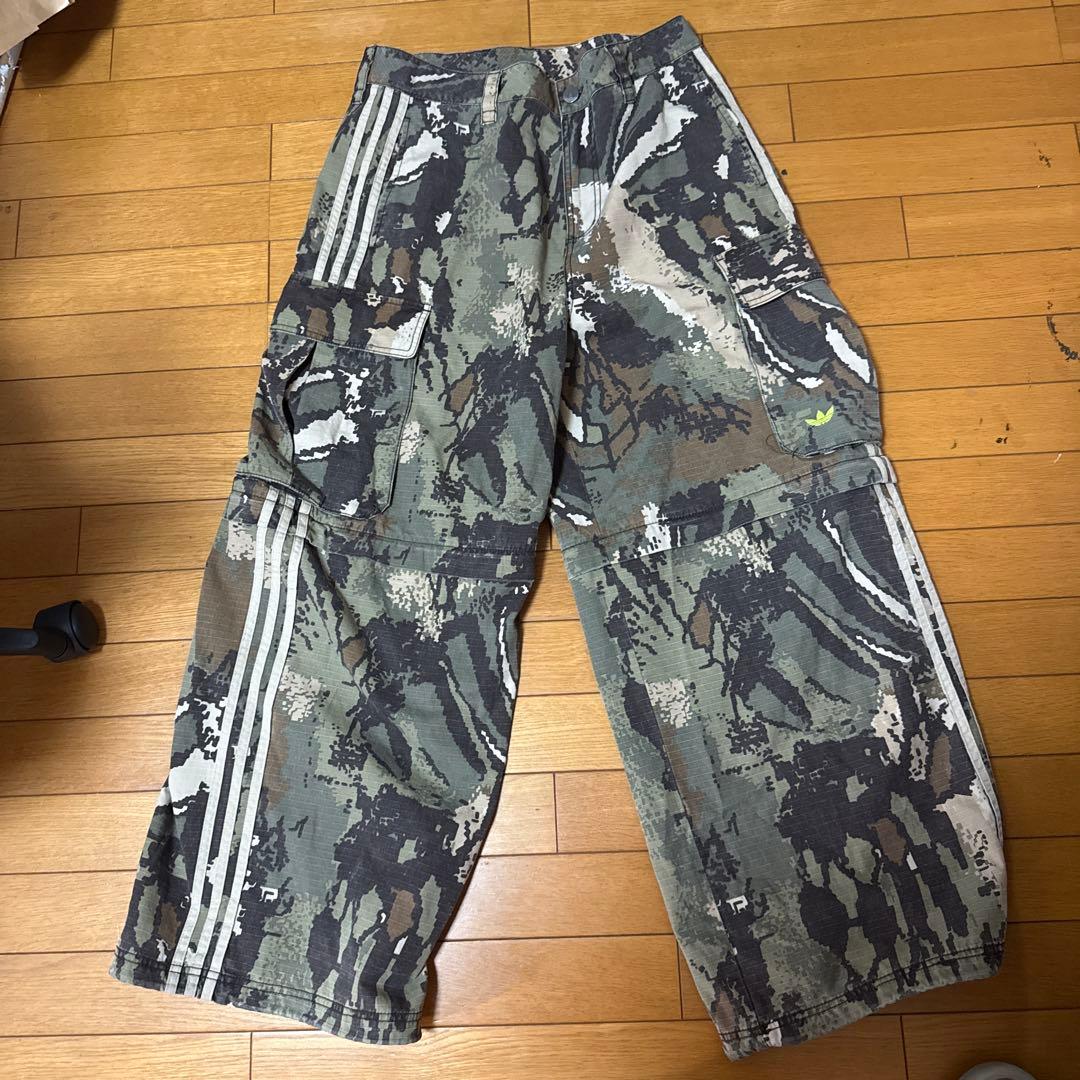adidas ジップオフ・カーゴ　迷彩
