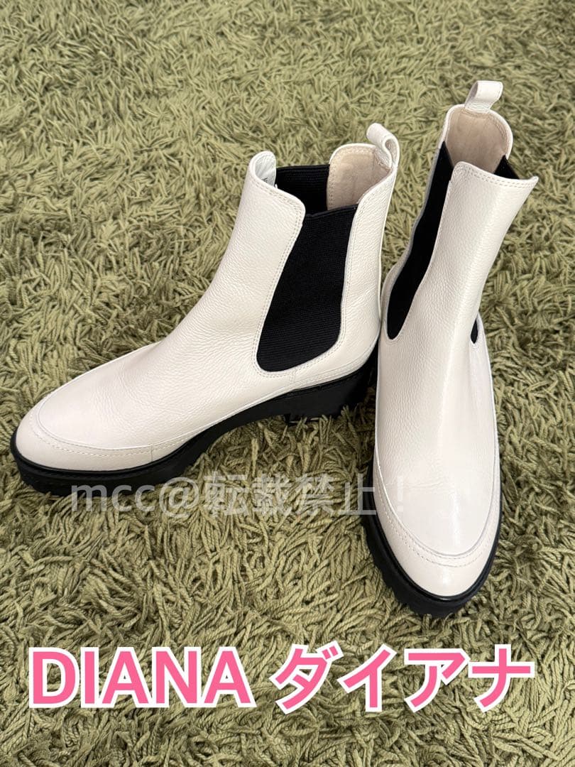 美品 DIANA ダイアナ　春　厚底 サイドゴアブーツ 23cm