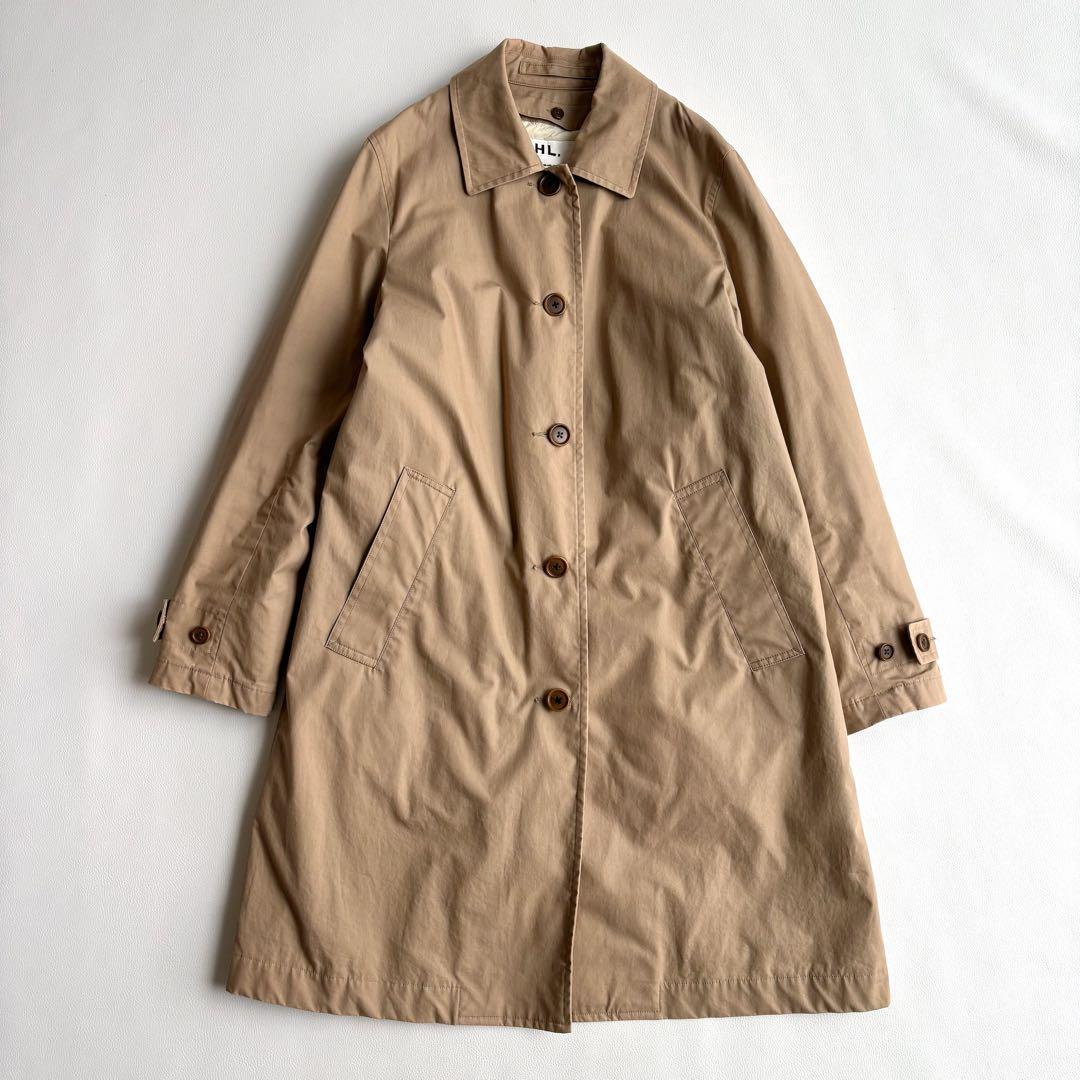 MHL＊ステンカラーコート　ロング　インナーダウン付き　ベージュ　サイズⅠ