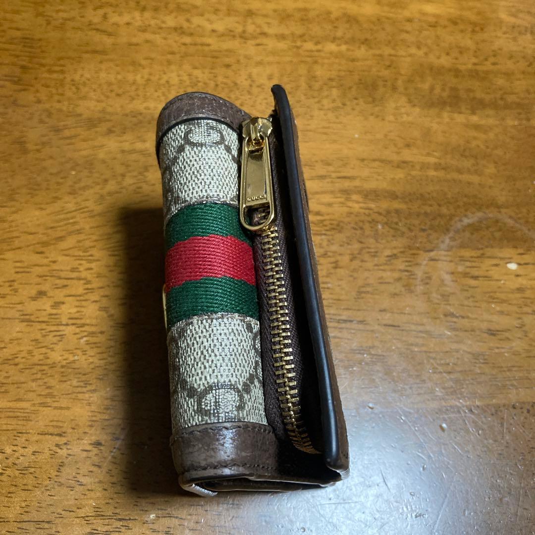 智子 Gucci GGキャンバス 三つ折り財布
