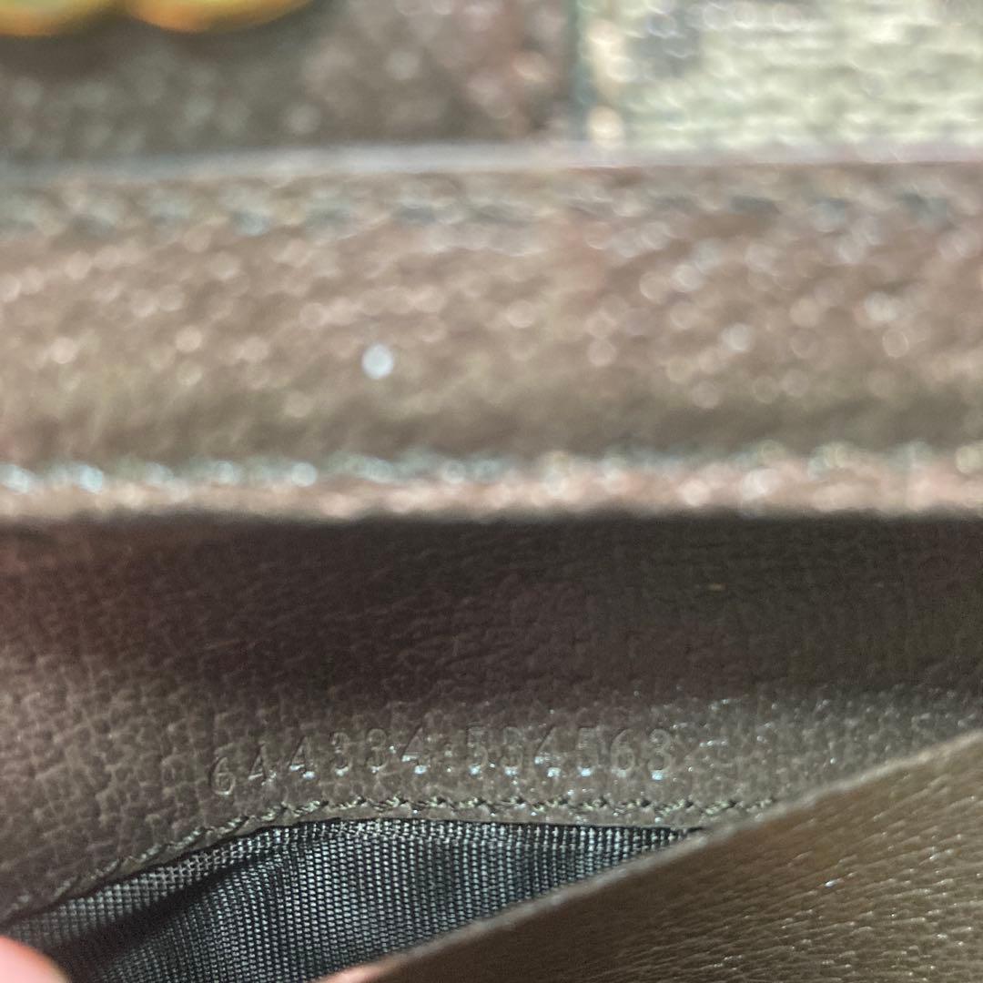 智子 Gucci GGキャンバス 三つ折り財布