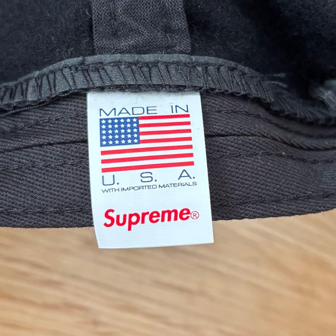 Supreme Lolo Piana Wool S Logo 6-Panel 黒