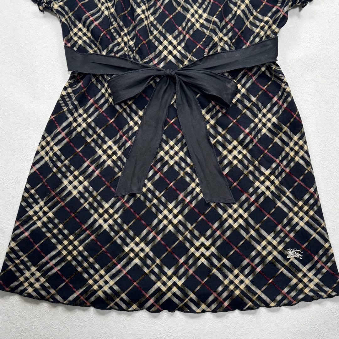 BURBERRY BLUE LABEL トップス チェック リボン ホースロゴ
