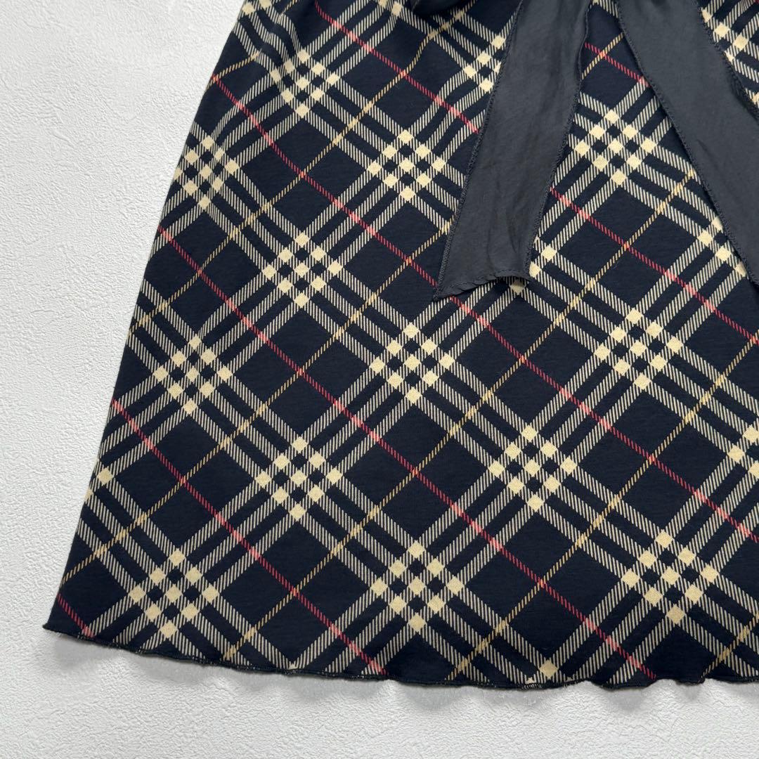 BURBERRY BLUE LABEL トップス チェック リボン ホースロゴ