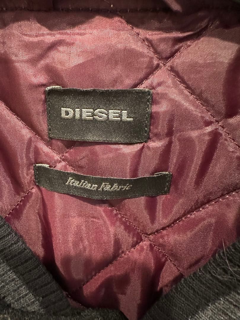 DIESEL グレー・ブラック ジャンパー