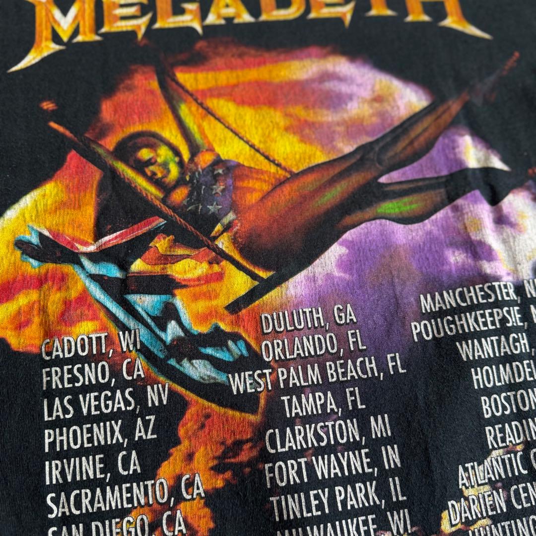 古着00's MEGADETH 】アメリカンツアーバンドTシャツ