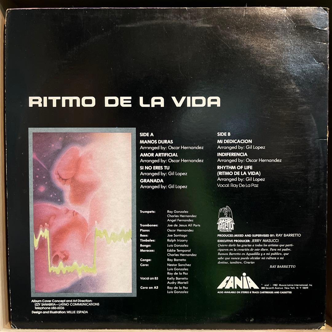 FANIA レコード　Ray Barretto – Rhythm Of Life