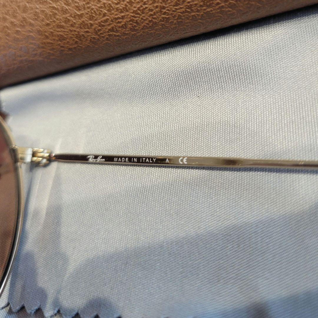 Ray-Ban ゴールドフレーム ピンクレンズ サングラス