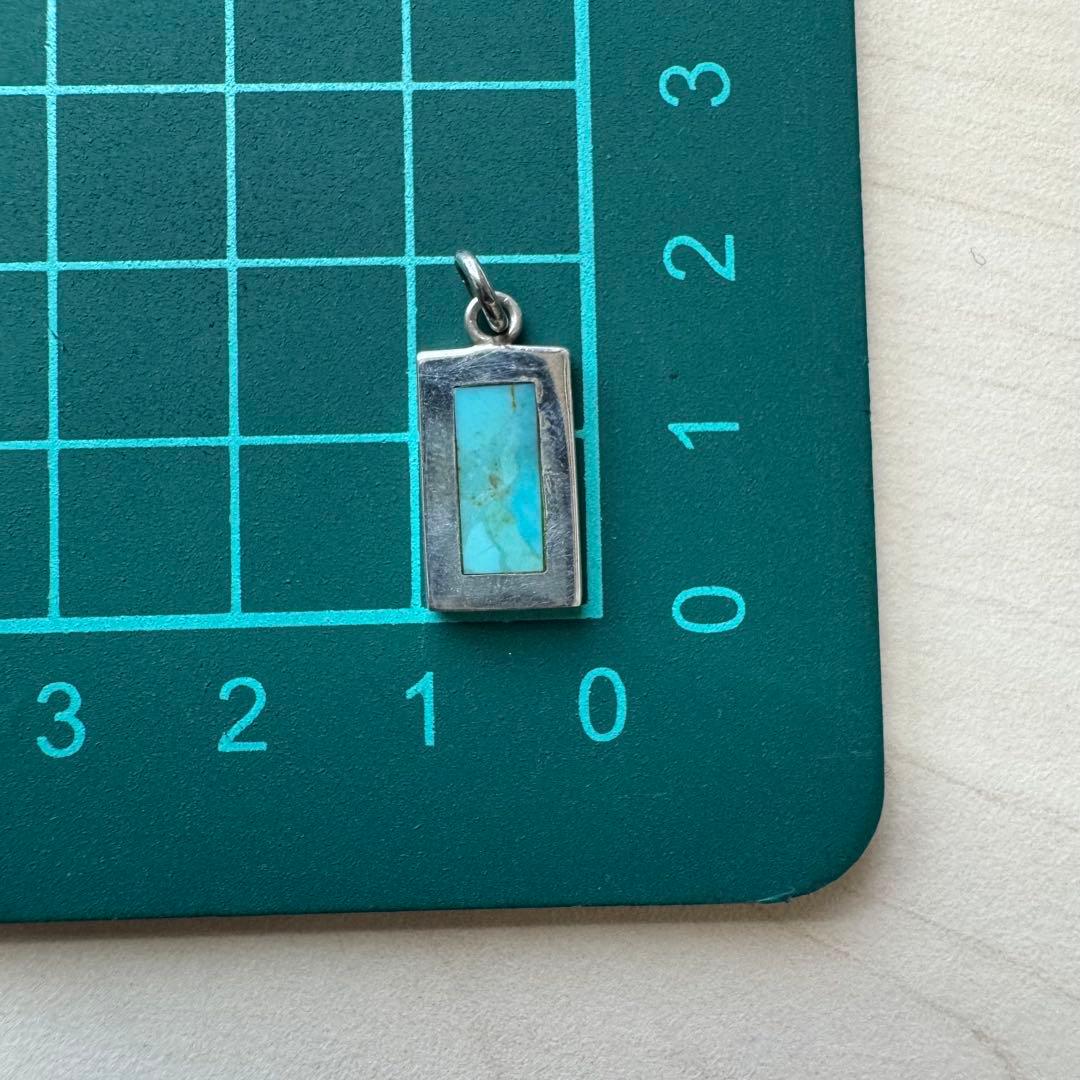 【silver925 ターコイズ】ネックレストップ