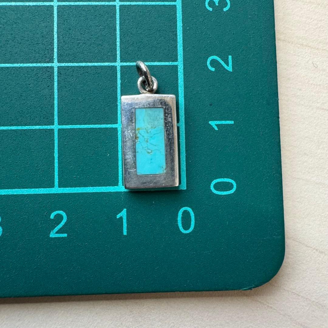 【silver925 ターコイズ】ネックレストップ
