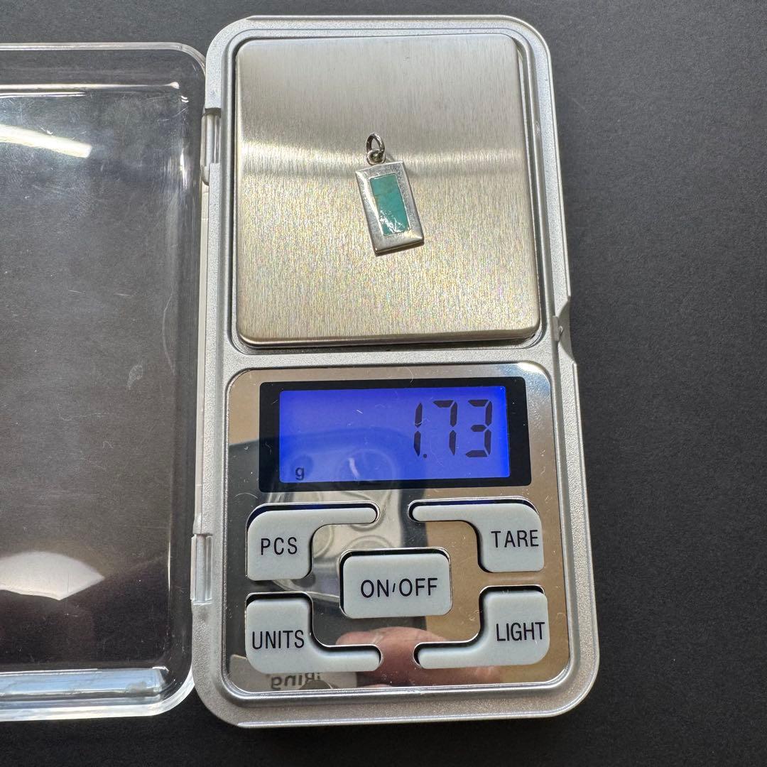 【silver925 ターコイズ】ネックレストップ